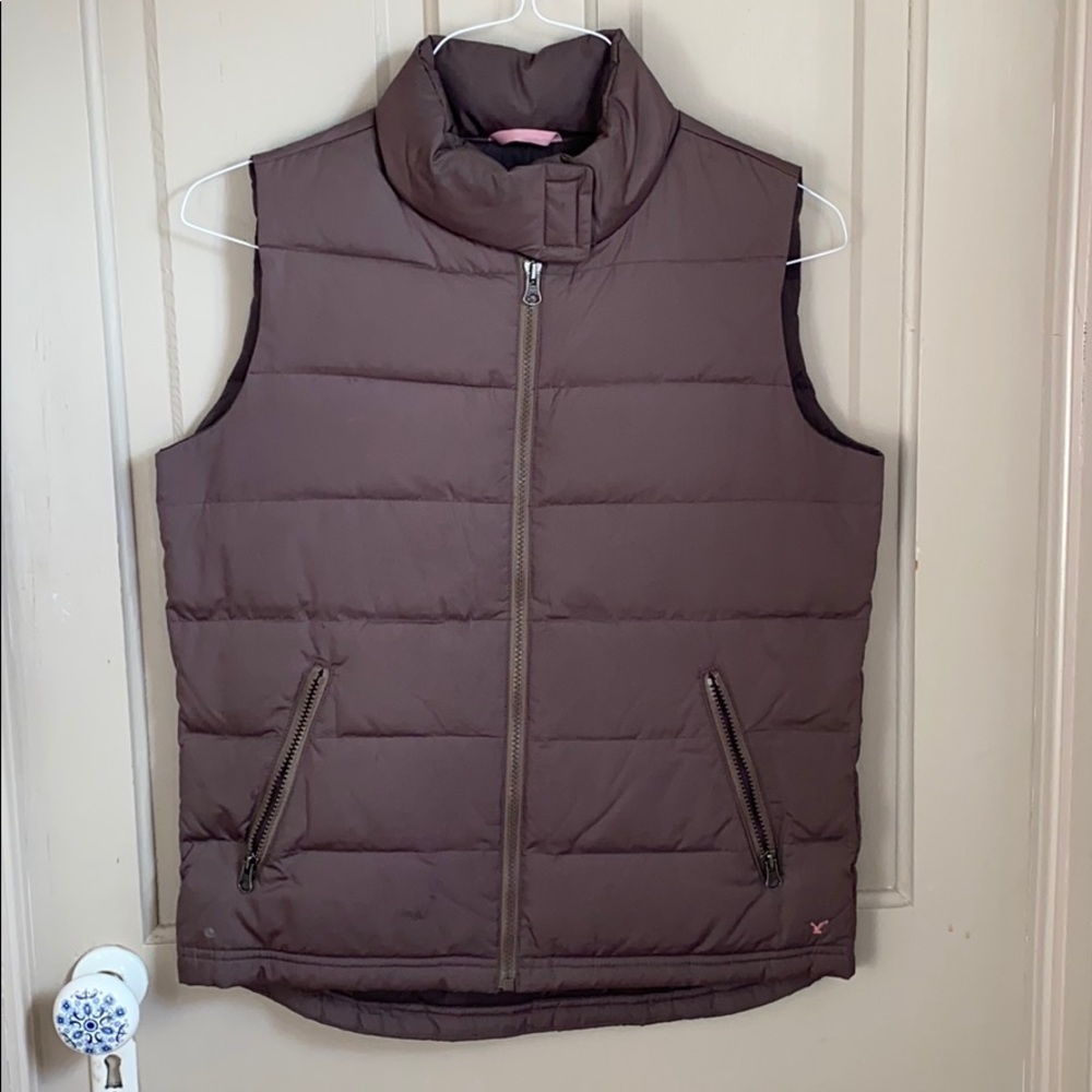 AE Brown Puffer Vest